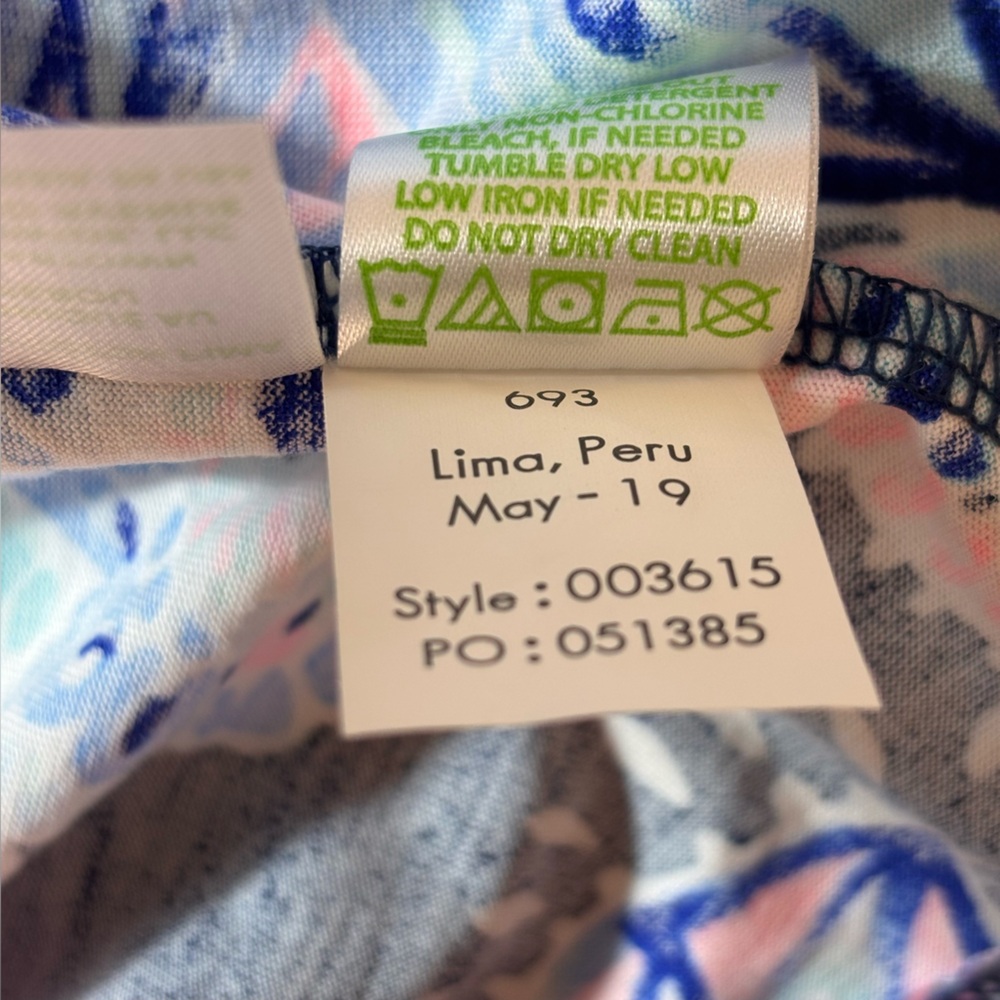 Lilly Pulitzer Carlile Sheath Dress Bell Sleeves High Tide Holy Flockamolie Sz S - Picture 12 of 16